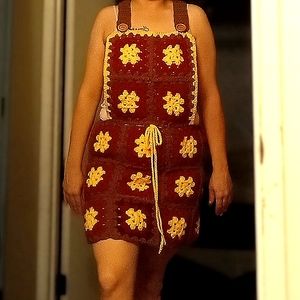 Handmade Crochet Overall Dress
